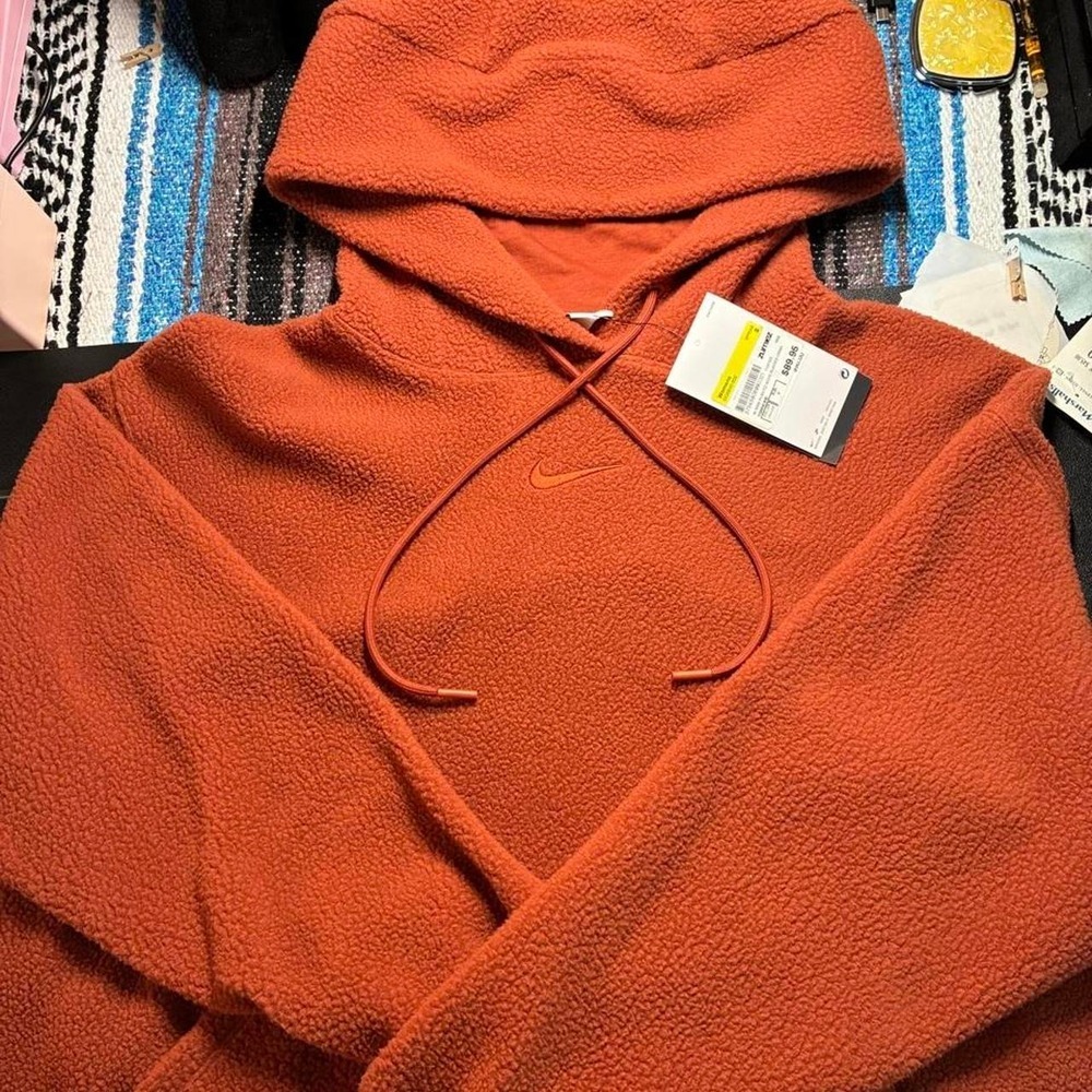 Nike Orange Fleece Size S.